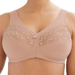 Glamorise MagicLift Moisture Control Wirefree Bra 1064 34F Cafe